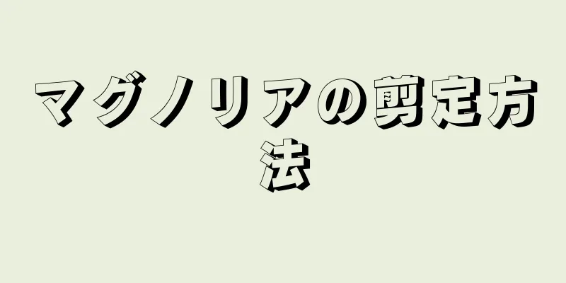 マグノリアの剪定方法