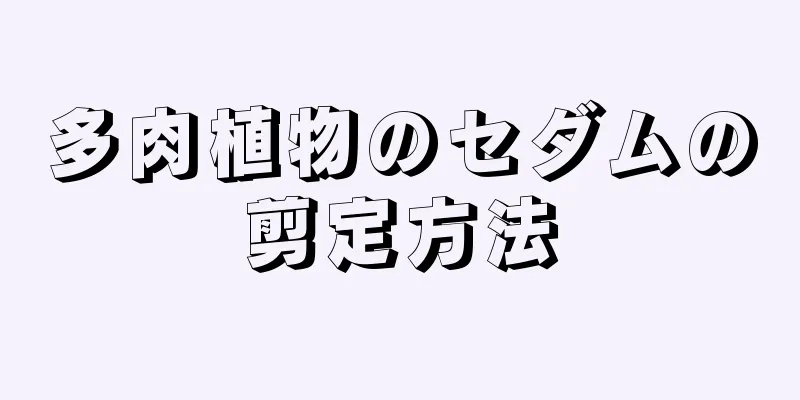 多肉植物のセダムの剪定方法