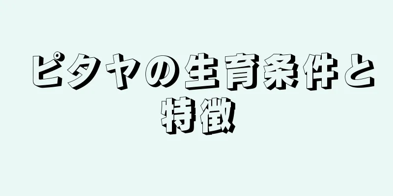 ピタヤの生育条件と特徴