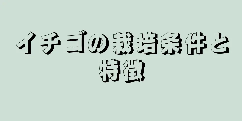 イチゴの栽培条件と特徴