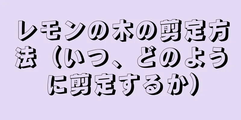 レモンの木の剪定方法（いつ、どのように剪定するか）