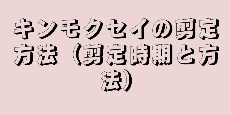 キンモクセイの剪定方法（剪定時期と方法）