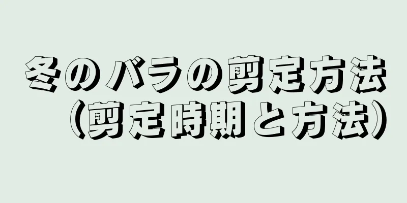 冬のバラの剪定方法（剪定時期と方法）