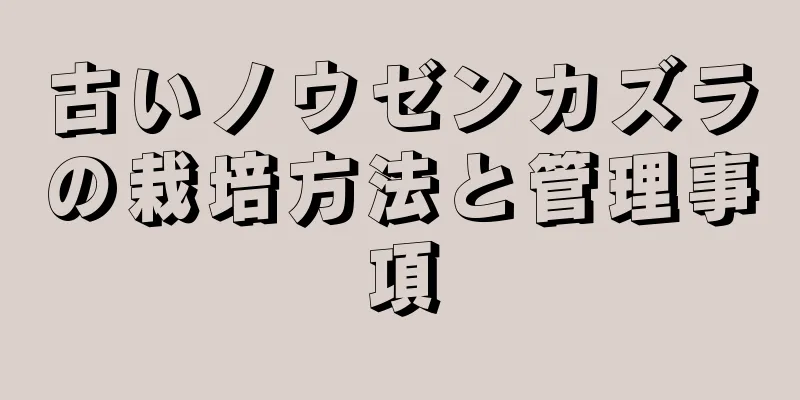 古いノウゼンカズラの栽培方法と管理事項