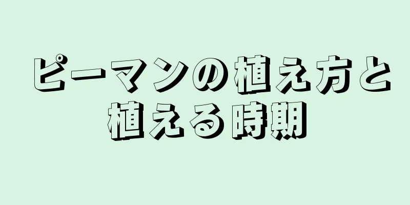 ピーマンの植え方と植える時期