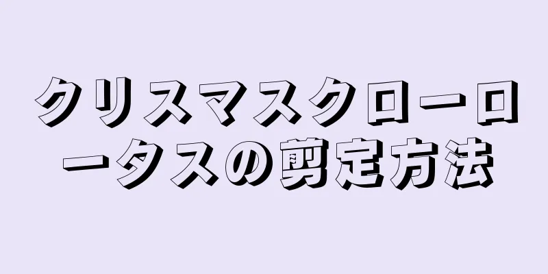 クリスマスクローロータスの剪定方法