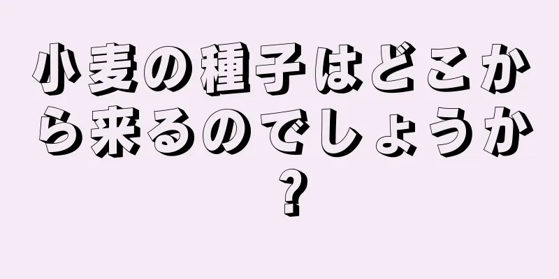 小麦の種子はどこから来るのでしょうか？