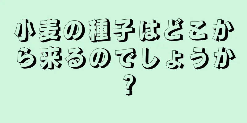 小麦の種子はどこから来るのでしょうか？