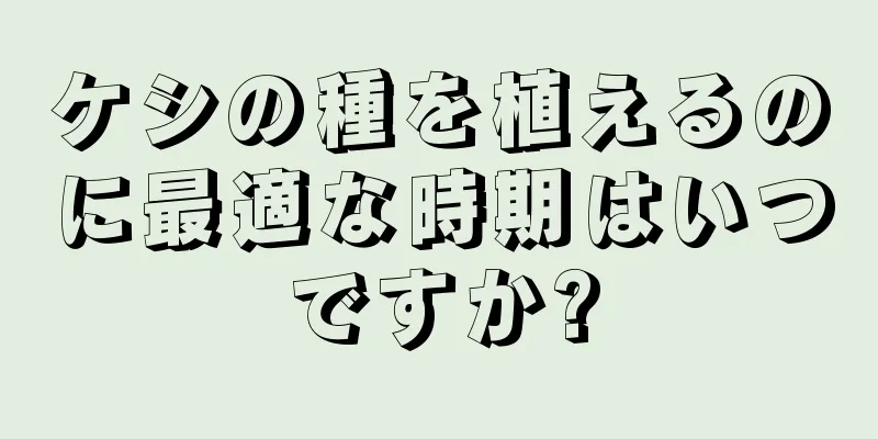 ケシの種を植えるのに最適な時期はいつですか?
