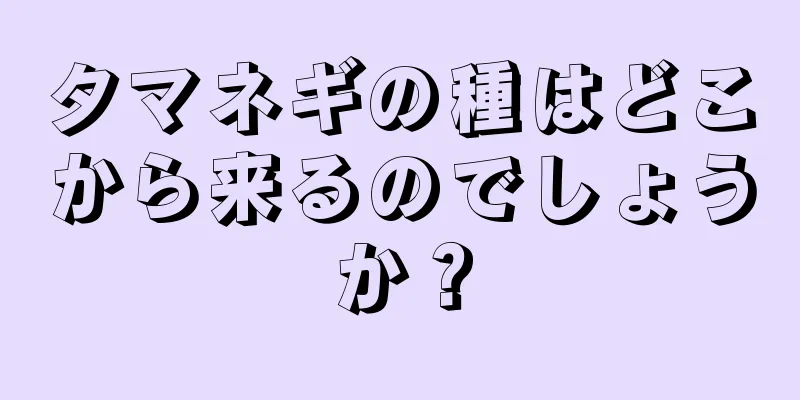 タマネギの種はどこから来るのでしょうか？