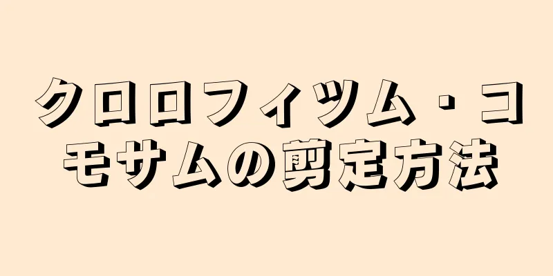 クロロフィツム・コモサムの剪定方法