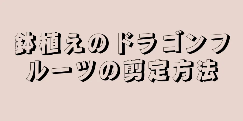 鉢植えのドラゴンフルーツの剪定方法