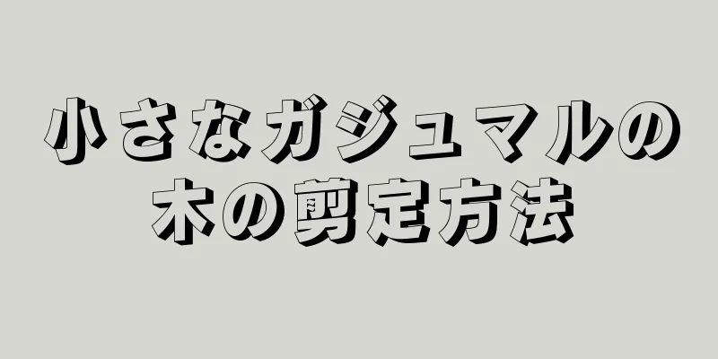 小さなガジュマルの木の剪定方法