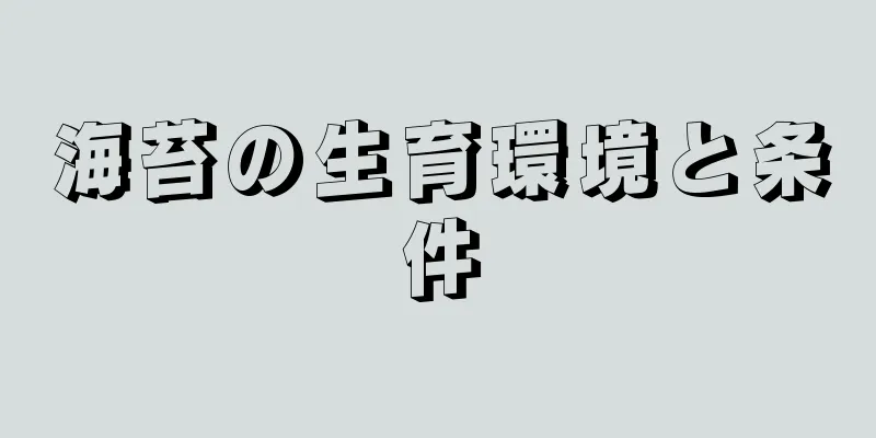 海苔の生育環境と条件