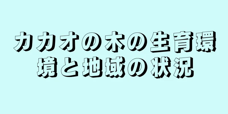 カカオの木の生育環境と地域の状況