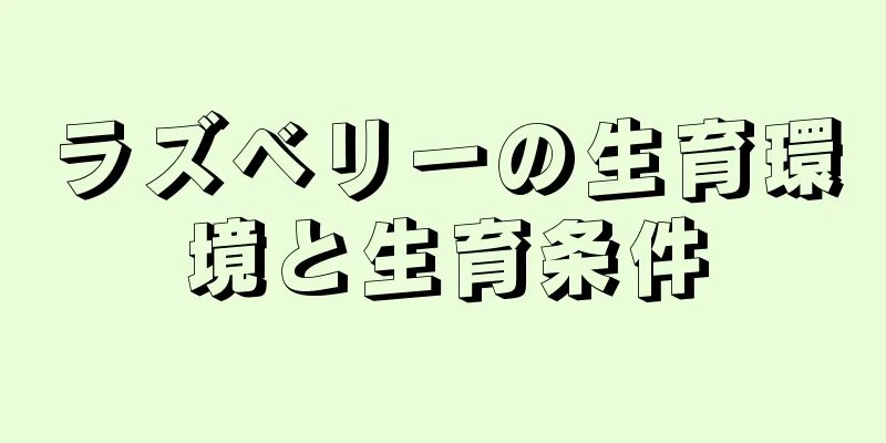 ラズベリーの生育環境と生育条件