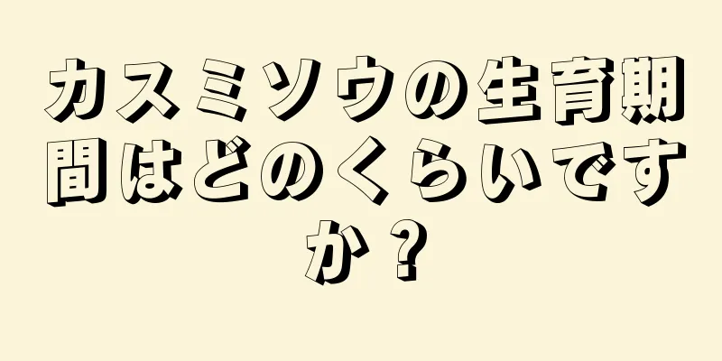 カスミソウの生育期間はどのくらいですか？