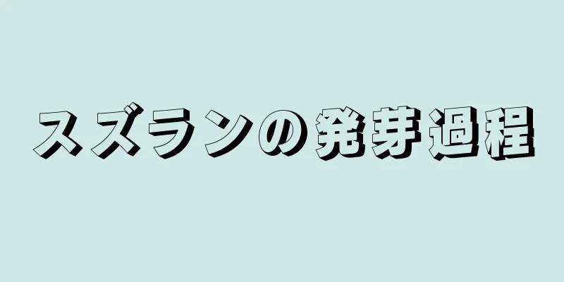 スズランの発芽過程