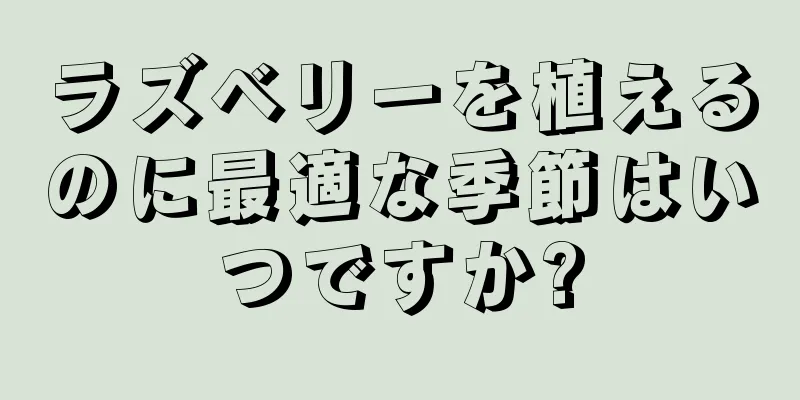 ラズベリーを植えるのに最適な季節はいつですか?