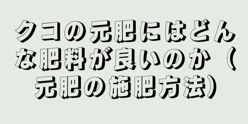 クコの元肥にはどんな肥料が良いのか（元肥の施肥方法）