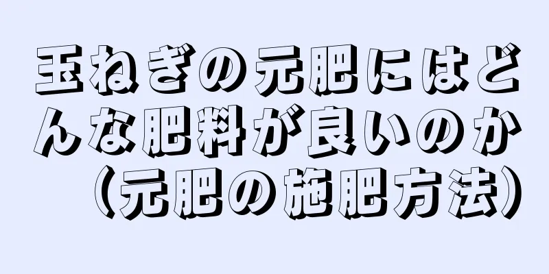 玉ねぎの元肥にはどんな肥料が良いのか（元肥の施肥方法）