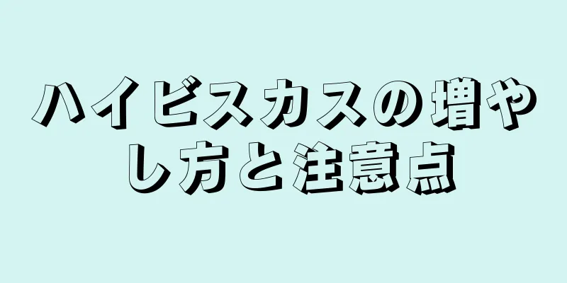 ハイビスカスの増やし方と注意点