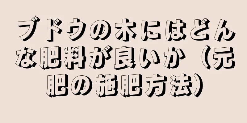 ブドウの木にはどんな肥料が良いか（元肥の施肥方法）