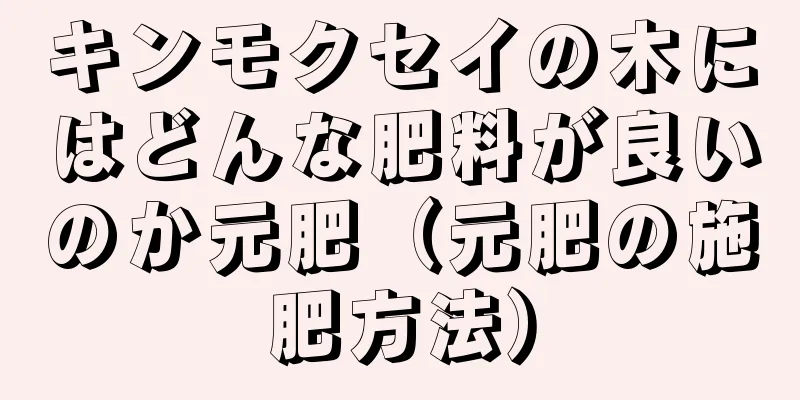 キンモクセイの木にはどんな肥料が良いのか元肥（元肥の施肥方法）