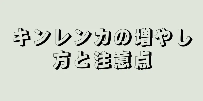 キンレンカの増やし方と注意点