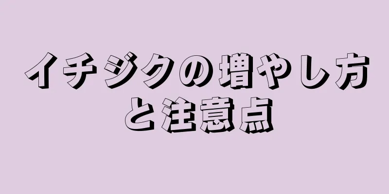 イチジクの増やし方と注意点
