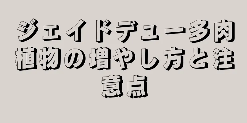 ジェイドデュー多肉植物の増やし方と注意点