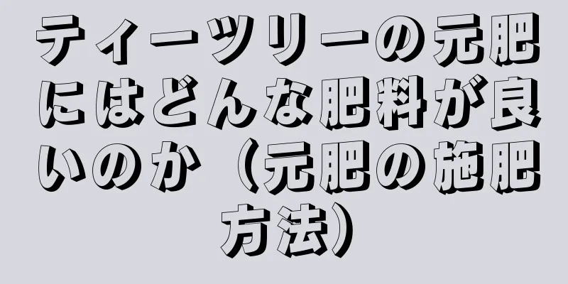ティーツリーの元肥にはどんな肥料が良いのか（元肥の施肥方法）