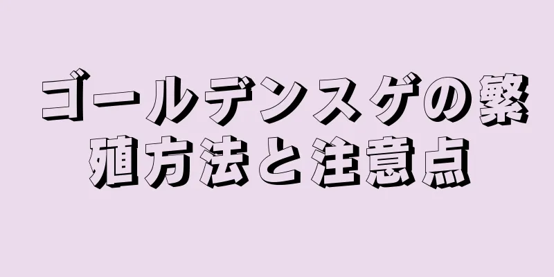 ゴールデンスゲの繁殖方法と注意点