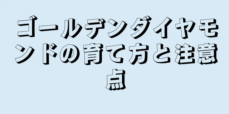 ゴールデンダイヤモンドの育て方と注意点