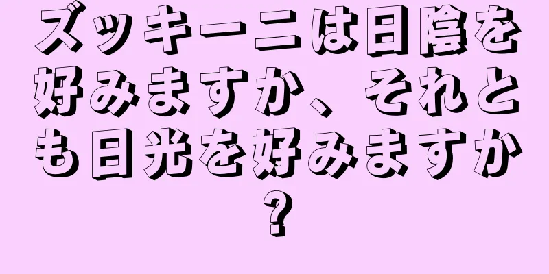 ズッキーニは日陰を好みますか、それとも日光を好みますか?
