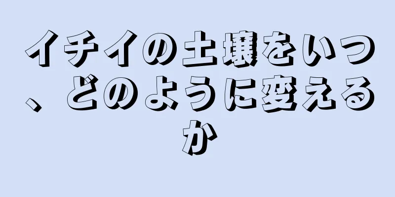 イチイの土壌をいつ、どのように変えるか