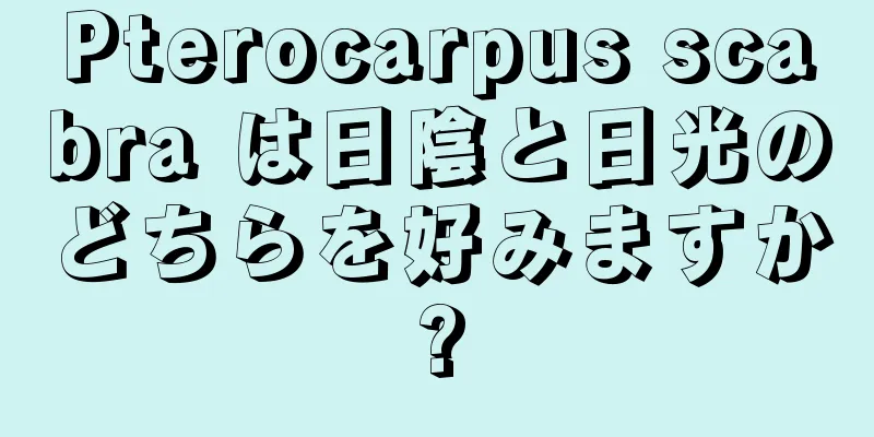 Pterocarpus scabra は日陰と日光のどちらを好みますか?