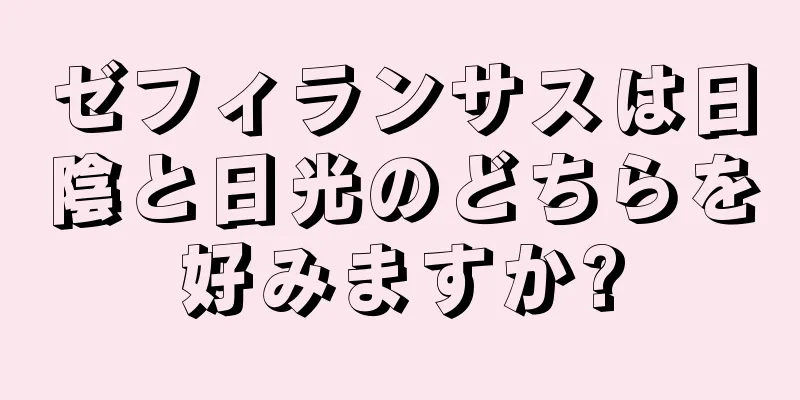 ゼフィランサスは日陰と日光のどちらを好みますか?