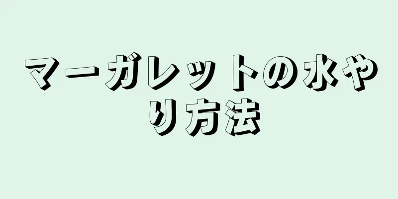 マーガレットの水やり方法