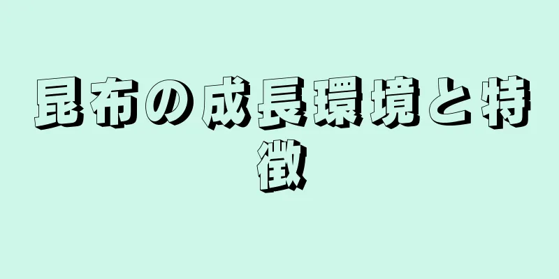 昆布の成長環境と特徴
