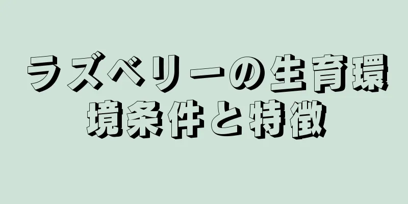 ラズベリーの生育環境条件と特徴