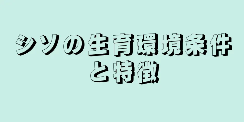 シソの生育環境条件と特徴