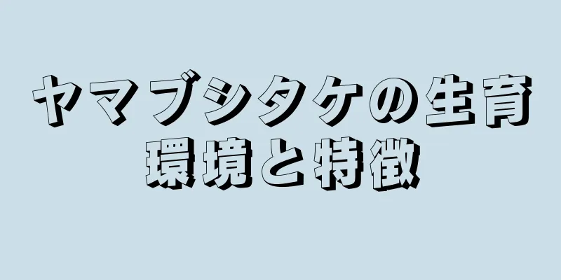 ヤマブシタケの生育環境と特徴