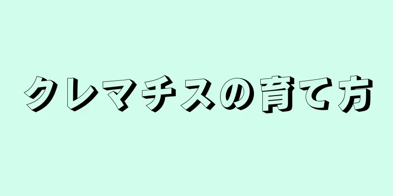 クレマチスの育て方