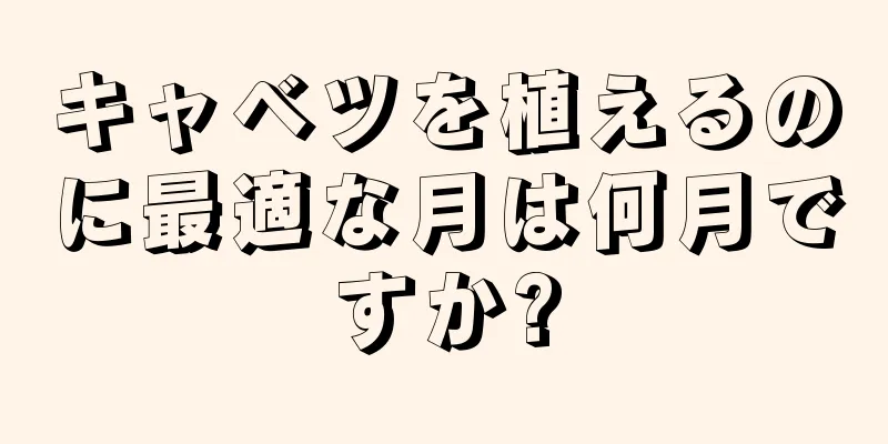 キャベツを植えるのに最適な月は何月ですか?