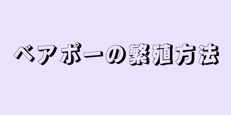 ベアポーの繁殖方法