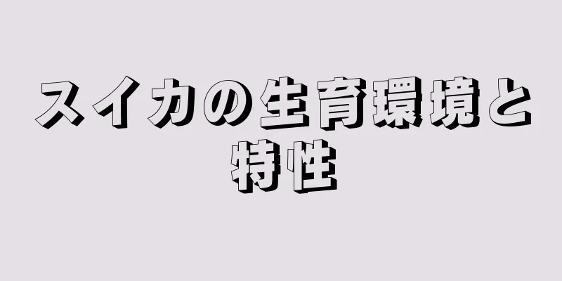 スイカの生育環境と特性