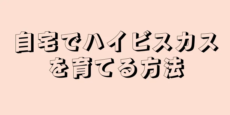 自宅でハイビスカスを育てる方法