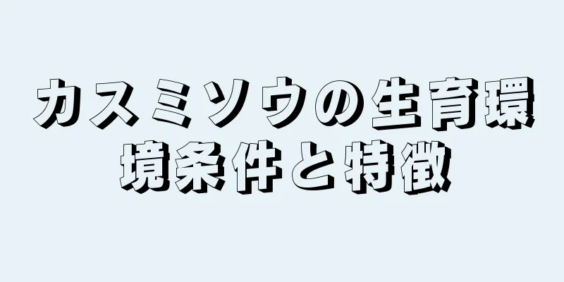 カスミソウの生育環境条件と特徴