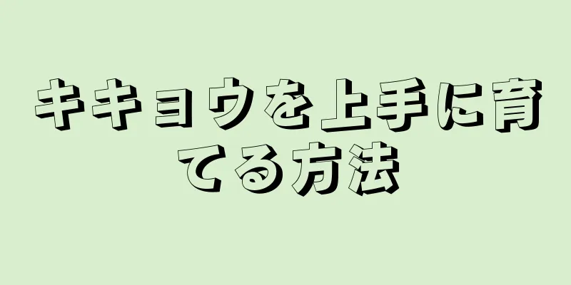 キキョウを上手に育てる方法